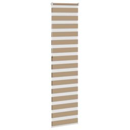 Berkfield Home Zebra Blind Sand Brown 60x230 cm Fabric Width 55.9 cm Polyester - thumbnail 4