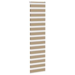 Berkfield Home Zebra Blind Sand Brown 60x230 cm Fabric Width 55.9 cm Polyester - thumbnail 3