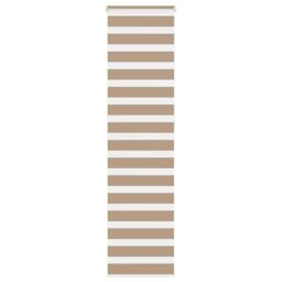 Berkfield Home Zebra Blind Sand Brown 60x230 cm Fabric Width 55.9 cm Polyester