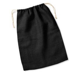 Westford Mill Jute Stuff Bag S in Jet Black - Size: Large - thumbnail 2
