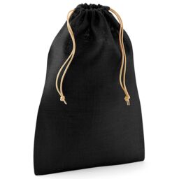 Westford Mill Jute Stuff Bag S in Jet Black - Size: Large - thumbnail 1
