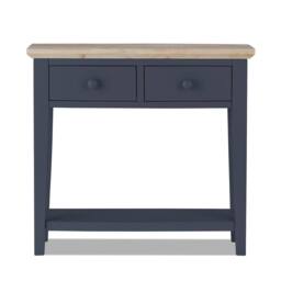 Statement Furniture Florence Console Table with 2 Drawers in Navy - thumbnail 4