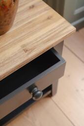 Statement Furniture Florence Console Table with 2 Drawers in Navy - thumbnail 2
