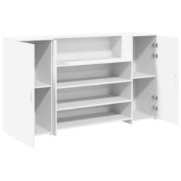 Berkfield Home Reception Desk White 180x50x103.5 cm Engineered Wood - thumbnail 6