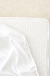 The Tiny Bed Company Premium 100% Cotton Fitted Sheet To Fit Cot 160 x 90cm in White - Size: Cot Bed - thumbnail 1