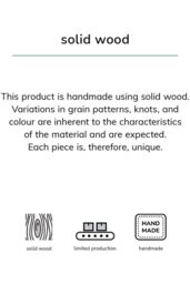 MH London Round Mango Wood & Iron Side Table, Bedside End Table for Living Room & Bedroom - Chervey (Small) in Natural - thumbnail 6