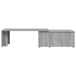 Berkfield Home Modern Coffee Table Grey Sonoma 150x50x35 cm Engineered Wood - Size: 150 x 50 x 35 cm - thumbnail 8