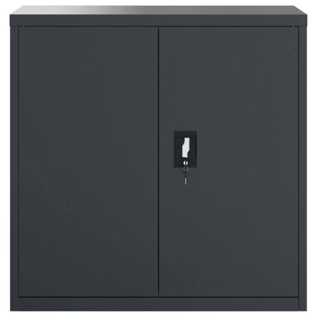 Berkfield Home Durable File Cabinet Anthracite 90x40x90 cm Steel in Dark Grey - Size: 90 x 40 x 90 cm - image 1