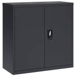 Berkfield Home Durable File Cabinet Anthracite 90x40x90 cm Steel in Dark Grey - Size: 90 x 40 x 90 cm - thumbnail 3