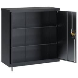 Berkfield Home Durable File Cabinet Anthracite 90x40x90 cm Steel in Dark Grey - Size: 90 x 40 x 90 cm - thumbnail 4