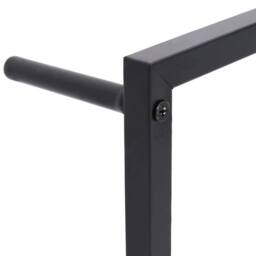 Berkfield Home Towel Rack Black 45x10x115 cm Steel - Size: 45 x 10 x 115 cm - thumbnail 5