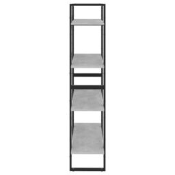 Berkfield Home 4-Tier Book Cabinet Concrete Grey 80x30x140 cm Engineered Wood - Size: 80 x 30 x 140 cm - thumbnail 6