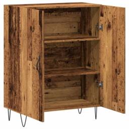 Berkfield Home Sideboard Old Wood 69.5x34x90 cm Engineered Wood in Brown - thumbnail 7
