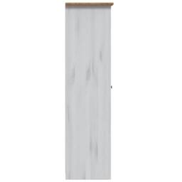Berkfield Home Stylish 3-Door Wardrobe White 118x50x171.5 cm Pine Panama Range - thumbnail 6