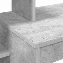 Berkfield Home Writing Desk Concrete grey Concrete-effect laminate, engineered wood - thumbnail 8