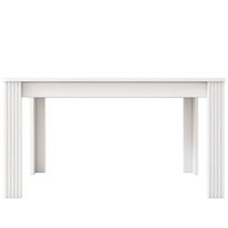 BTM Dining Table, MDF Wood Rectangular Kitchen & Coffee Table in White - thumbnail 9