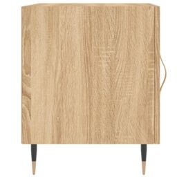 Berkfield Home Bedside Cabinets 2 pcs Sonoma Oak 40x40x50 cm Engineered Wood in Brown - Size: 40 x 40 x 50 cm - thumbnail 6