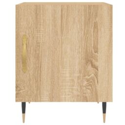 Berkfield Home Bedside Cabinets 2 pcs Sonoma Oak 40x40x50 cm Engineered Wood in Brown - Size: 40 x 40 x 50 cm - thumbnail 5