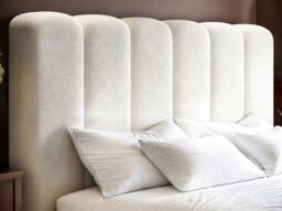 Solace+Co Emilie Ribbed Ottoman Bed Cream Boucle - Size: King - thumbnail 3
