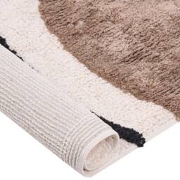 Wyld and Coco Ethos Home Hand Tufted Cotton Rug Beige and Red Abstract Low Pile - Size: 140 cm x 200 cm - thumbnail 7