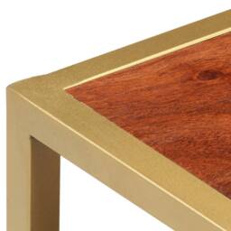 Berkfield Home Beautiful Coffee Table 90x50x40 cm Solid Acacia Wood in Brown - Size: 90 x 50 x 40 cm - thumbnail 4