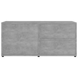 Berkfield Home TV Cabinet Concrete Grey 80x34x36 cm Engineered Wood - Size: 80 x 34 x 36 cm - thumbnail 7