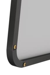 Garden Sanctuary Modern Arched Metal Floor Mirror in Black - thumbnail 7