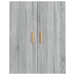 Berkfield Home Hanging Wall Cabinet Grey Sonoma 69.5x34x90 cm - thumbnail 6