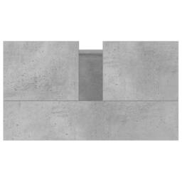 Berkfield Home Bathroom Cabinet Concrete Grey 58x33x60 cm Engineered Wood - Size: 58 x 33 x 60 cm - thumbnail 8