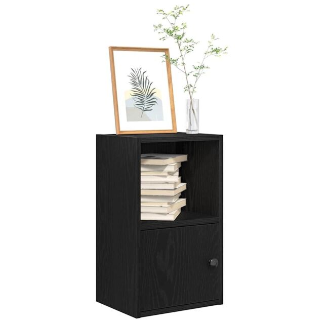 Berkfield Home Bookcase Black Oak 31x24x52 cm Engineered Wood - Size: 31 x 24 x 52 cm - image 1