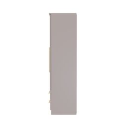 Ready Assembled 2 U Helmsley Tall Triple 2 Drawer Mirror + Drawer Wardrobe (Ready Assembled) in Taupe - thumbnail 2