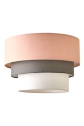 ValueLights Aztec Three Tier Drop Easy Fit Fabric Ceiling Pendant Light Lamp Shade in Pink - thumbnail 6