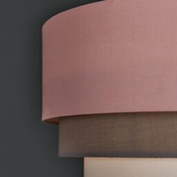 ValueLights Aztec Three Tier Drop Easy Fit Fabric Ceiling Pendant Light Lamp Shade in Pink - thumbnail 4