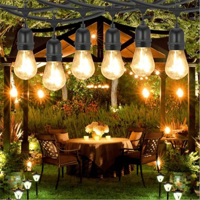 NESTLUNE 20m HEAVY DUTY FESTOON E27 IP65 WATERPROOF LED OUTDOOR in Black - image 1