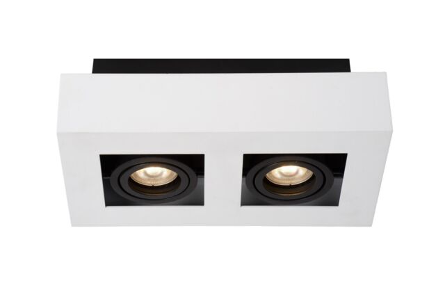 Lucide 'XIRAX' Dimmable Stylish Rotatable Indoor Ceiling Spotlight GU10 in White - image 1
