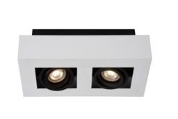 Lucide 'XIRAX' Dimmable Stylish Rotatable Indoor Ceiling Spotlight GU10 in White - thumbnail 3