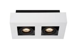 Lucide 'XIRAX' Dimmable Stylish Rotatable Indoor Ceiling Spotlight GU10 in White - thumbnail 1