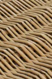 JVL Handmade Buff Wicker Hampers with Faux Leather Straps, Extra Large in Natural - Size: XL - thumbnail 6