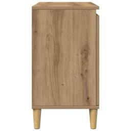 Berkfield Home Sink Cabinet Artisan Oak 58x33x60 cm Engineered Wood in Brown - Size: 58 x 33 x 60 cm - thumbnail 6