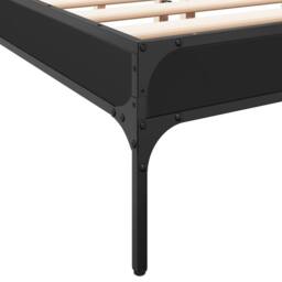 Berkfield Home Durable Bed Frame without Mattress Black 120x200 cm - Size: Small Double - thumbnail 7