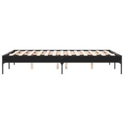 Berkfield Home Durable Bed Frame without Mattress Black 120x200 cm - Size: Small Double - thumbnail 5