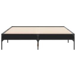 Berkfield Home Durable Bed Frame without Mattress Black 120x200 cm - Size: Small Double - thumbnail 4
