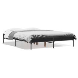 Berkfield Home Durable Bed Frame without Mattress Black 120x200 cm - Size: Small Double - thumbnail 3