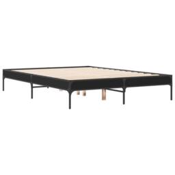 Berkfield Home Durable Bed Frame without Mattress Black 120x200 cm - Size: Small Double - thumbnail 1