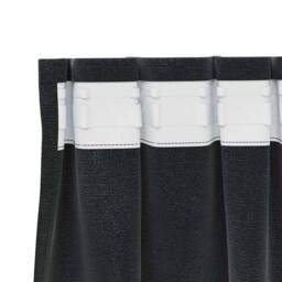 Berkfield Home Modern Blackout Curtains with Top Tape 2 pcs Black Velvet - thumbnail 5