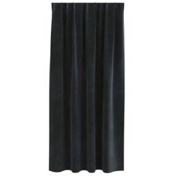 Berkfield Home Modern Blackout Curtains with Top Tape 2 pcs Black Velvet - thumbnail 4