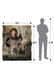 Warner Brothers Lord Of The Rings Officially Licensed Silky Touch Super Soft Throw Blanket 152 x 127 cm in White - thumbnail 5