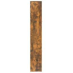 Berkfield Home Bathroom Cabinet Smoked Oak 30x30x183.5 cm Engineered Wood in Brown - thumbnail 4