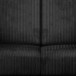 Furnishings For Less UK Luxor Jumbo Cord Fabric 2 Seater Sofa - Fullback in Black - thumbnail 3