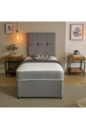 Starlight Beds Nebraska Memory Foam Spring Mattress in Light Grey - Size: Small Single - thumbnail 3